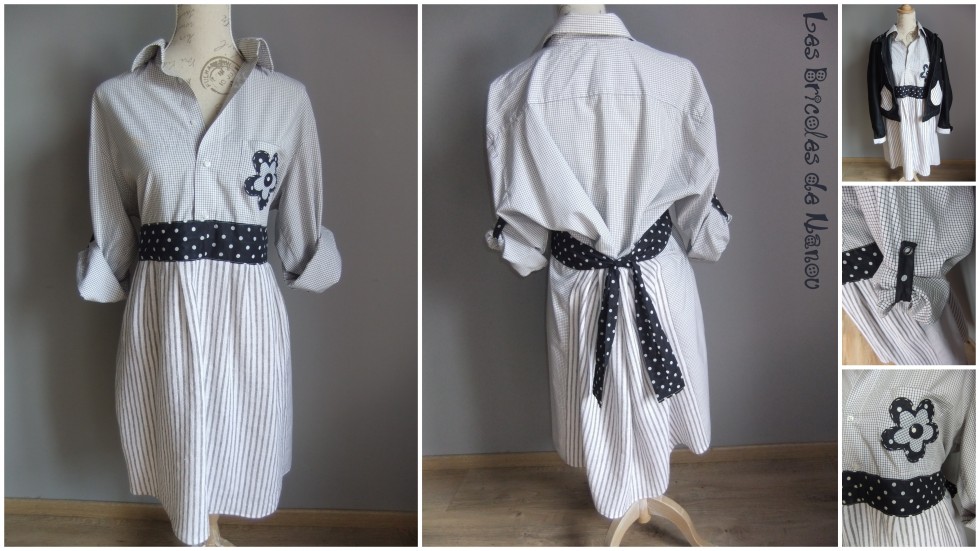 Robe customisation  chemise en robe