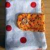 porte carte pois rouges