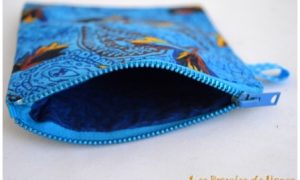 Porte monnaie bleu