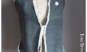 Gilet sans manches en jeans